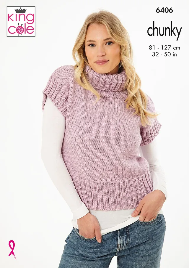 king-cole-6406-pullunder-pullover-strickanleitung-chunky image 1