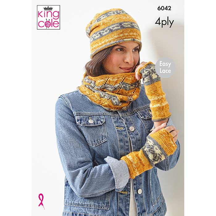 king-cole-patterns-6042-strickanleitung-accessoires-norse-4-ply image 1