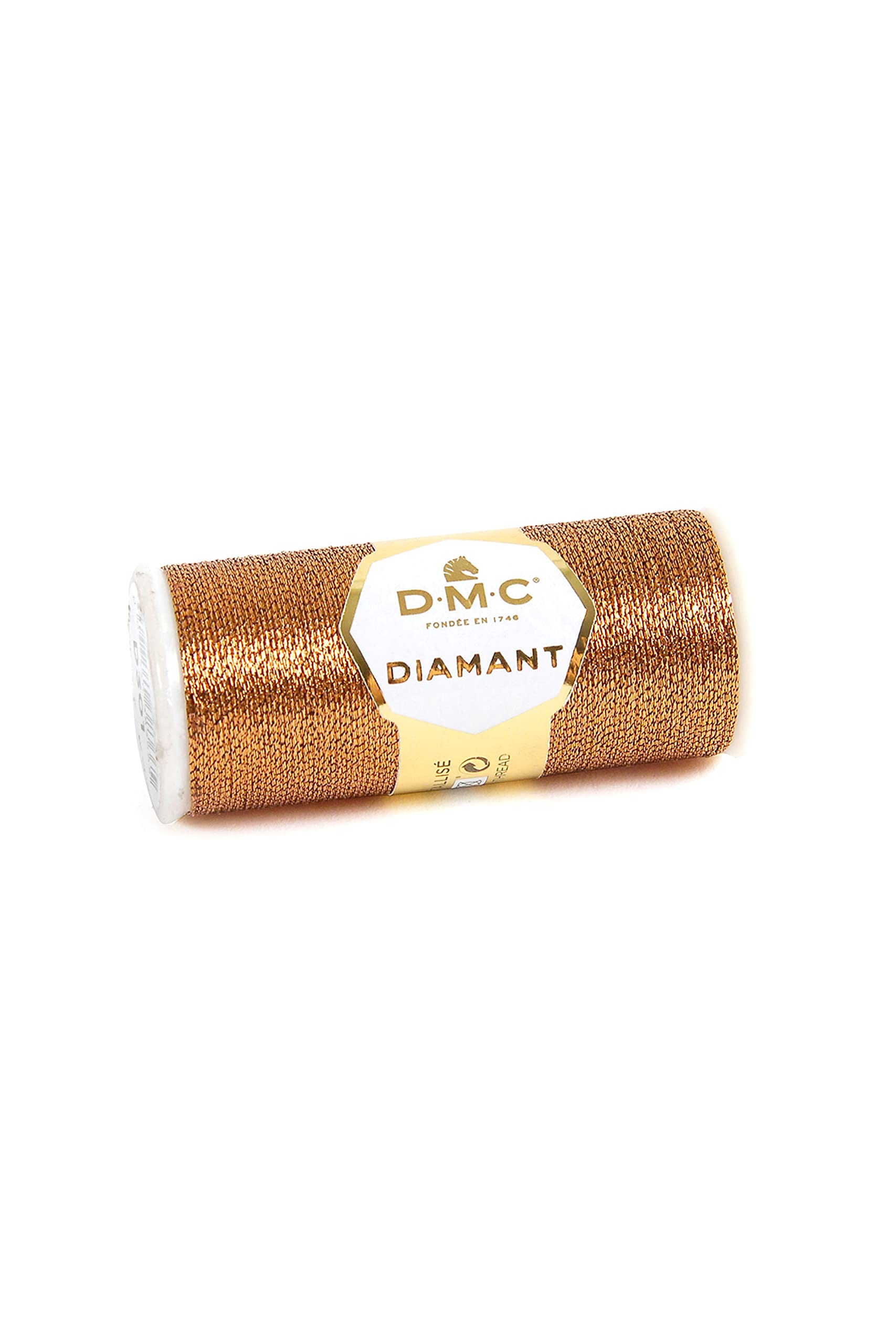 dmc-diamant-d168-metallic-stickgarn-hellgold-35-m-1-rolle image 5