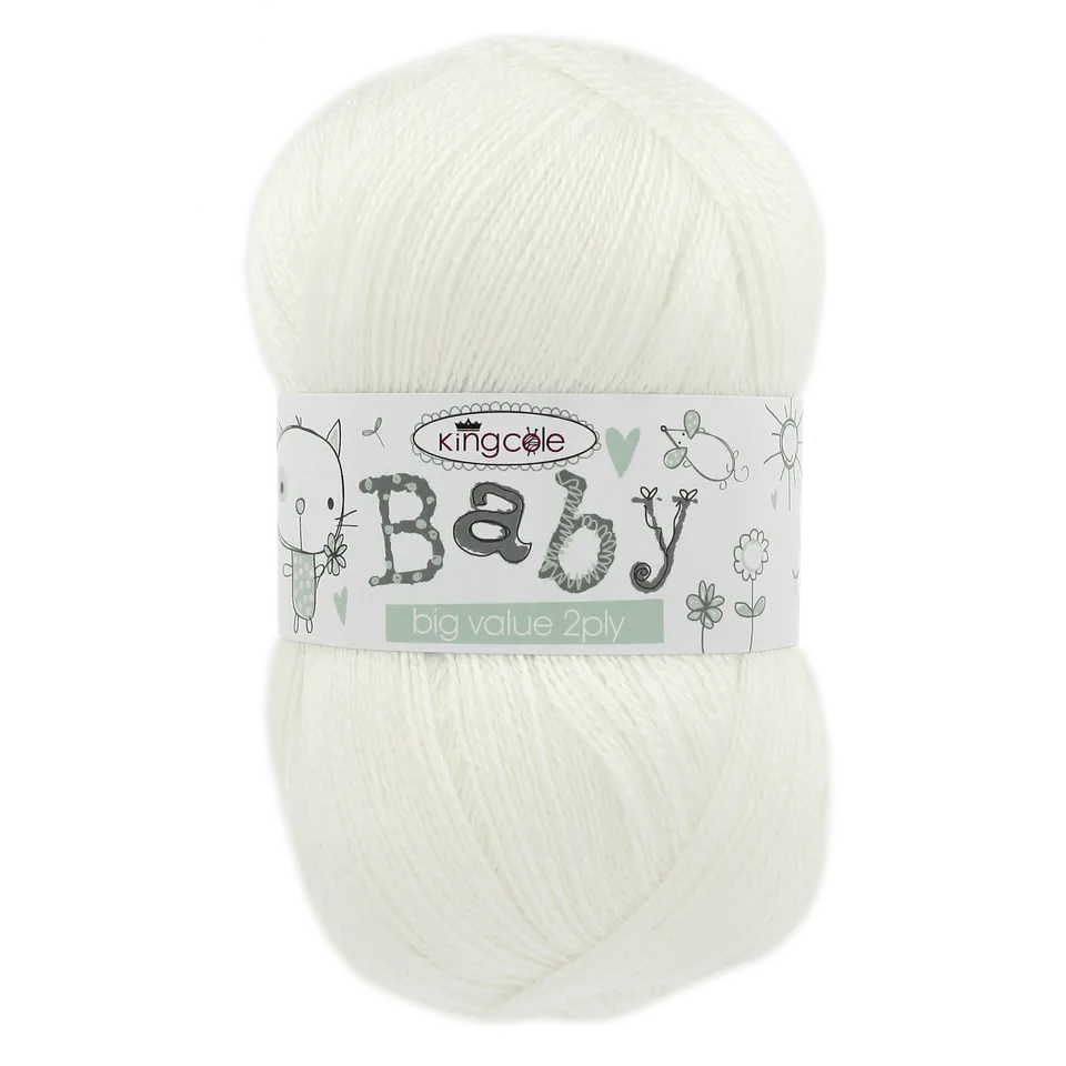 king-cole-big-value-baby-2ply-wolle-babywolle-neutral image 1