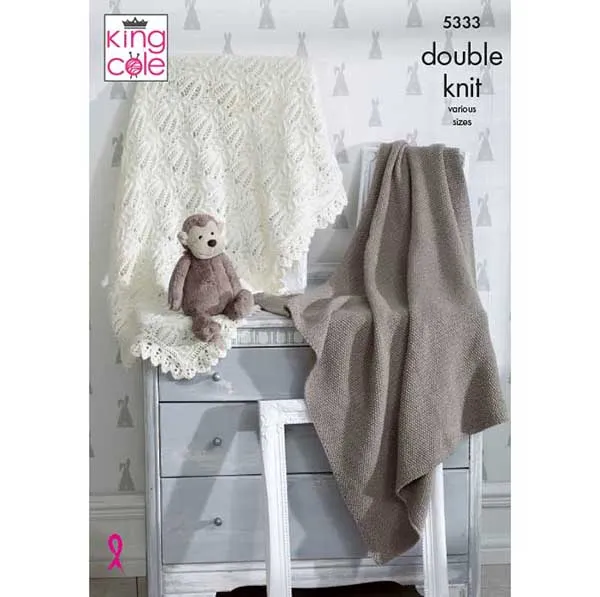 king-cole-5333-strickanleitung-decken-comfort-dk image 1