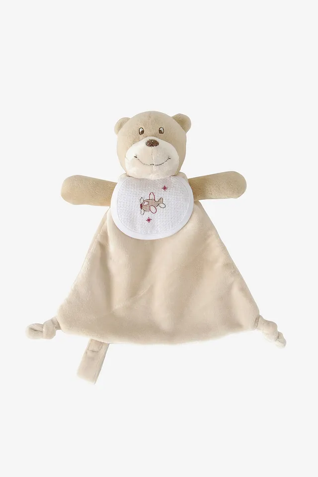 dmc-kuschelb-r-mit-decke-kreuzstich-babygeschenk-20-cm image 1