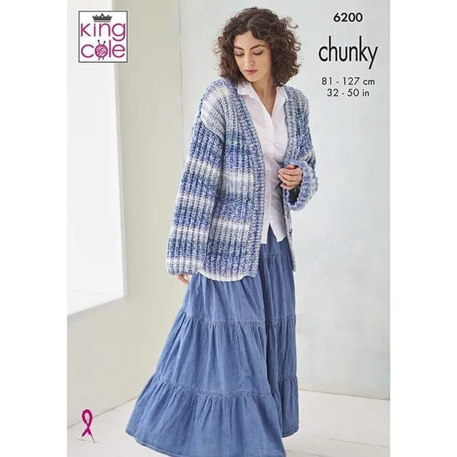 king-cole-6200-strickanleitung-pullover-cardigan-hedgerow image 1