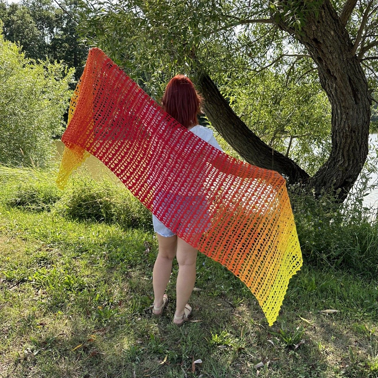 hobbii-velca-tuch-strickanleitung-one-size-mit-flammenmuster image 2