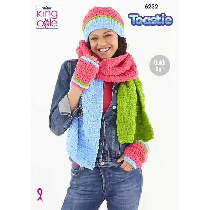 king-cole-patterns-6232-strickanleitung-accessoires-toastie image 1