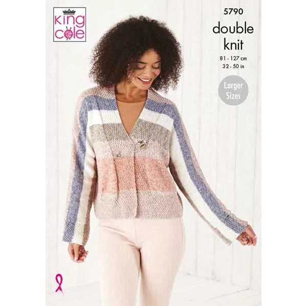 king-cole-5790-cardigans-strickanleitung-harvest-dk image 1