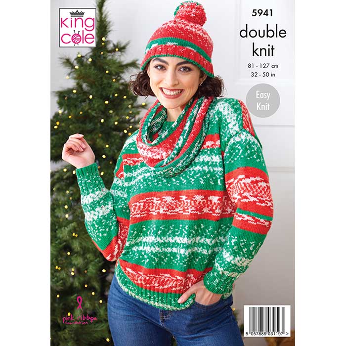 king-cole-5941-strickanleitung-pullover-loop-m-tze-fjord-dk image 2