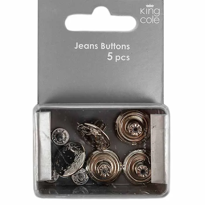 king-cole-haberdashery-jeans-button-jeansknopf-nickel image 1