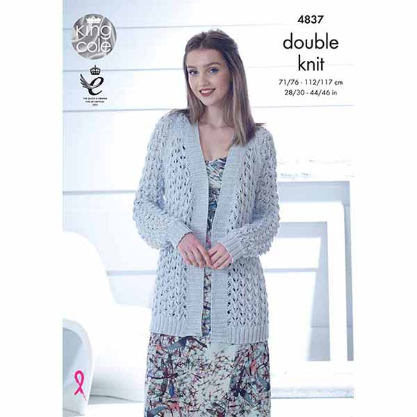 king-cole-patterns-4837-strickanleitung-cardigan-cottonsoft image 1