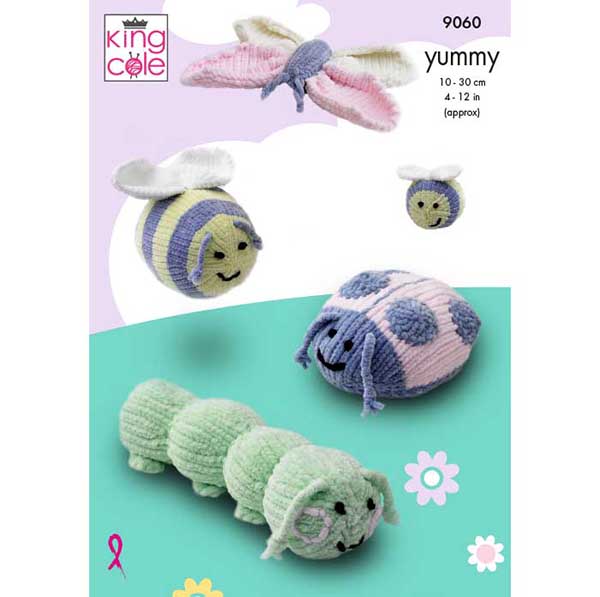 king-cole-9060-yummy-bugs-kuscheltier-strickanleitung-yummy image 1