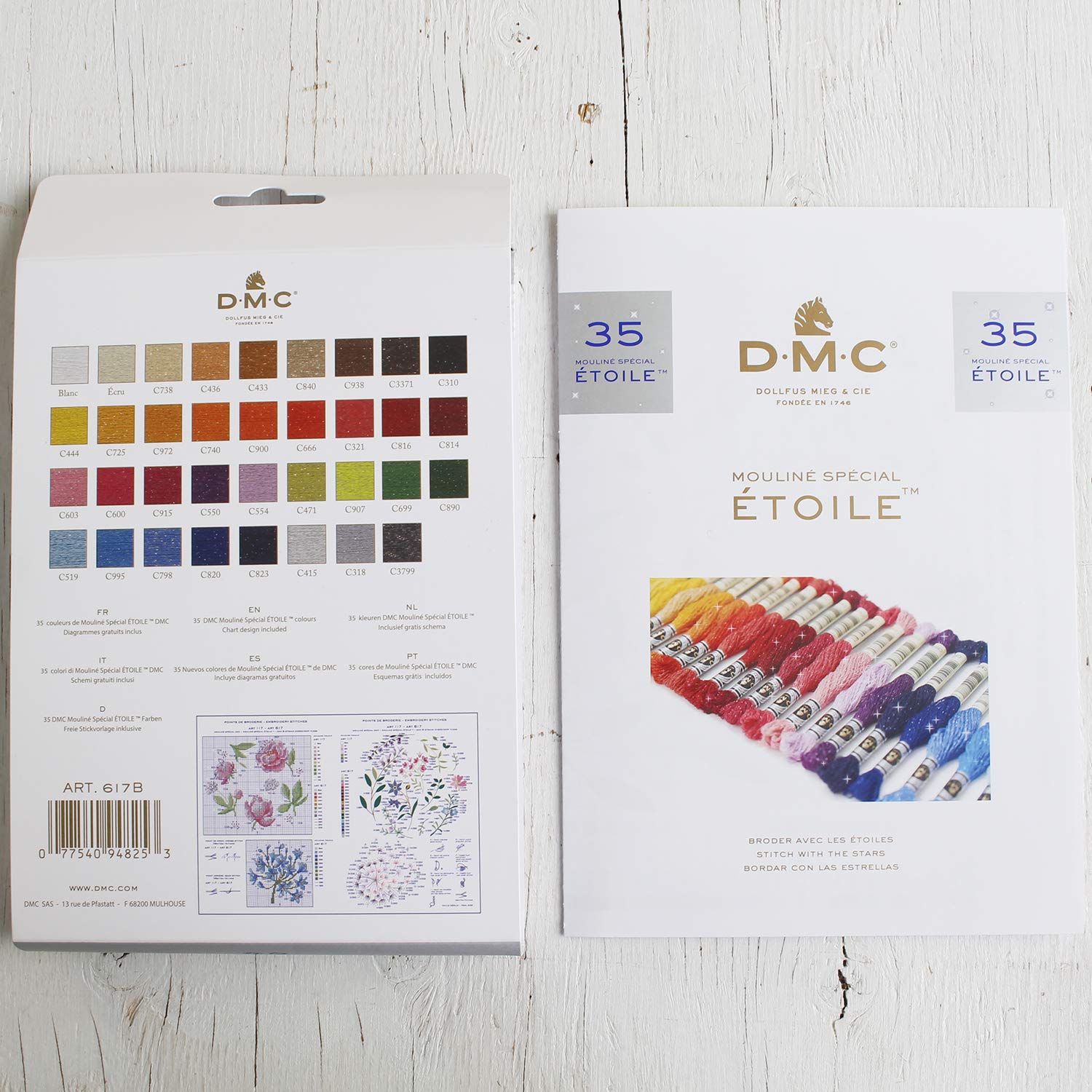 dmc-moulin-toile-stickgarn-sammeldose-35-farben-glitzer image 5
