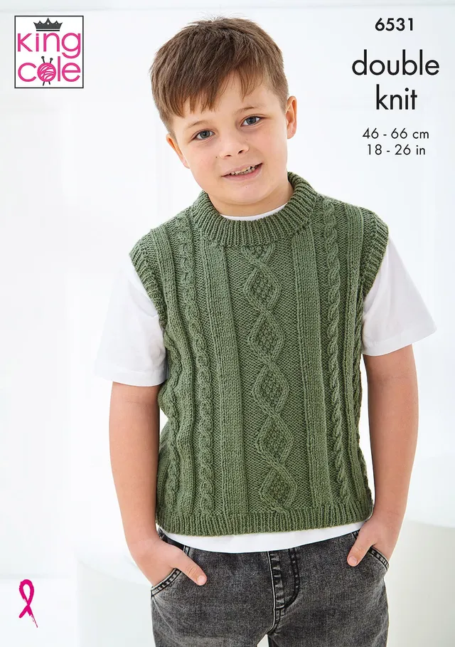 king-cole-patterns-6531-pullover-slipover-comfort-baby-dk image 1