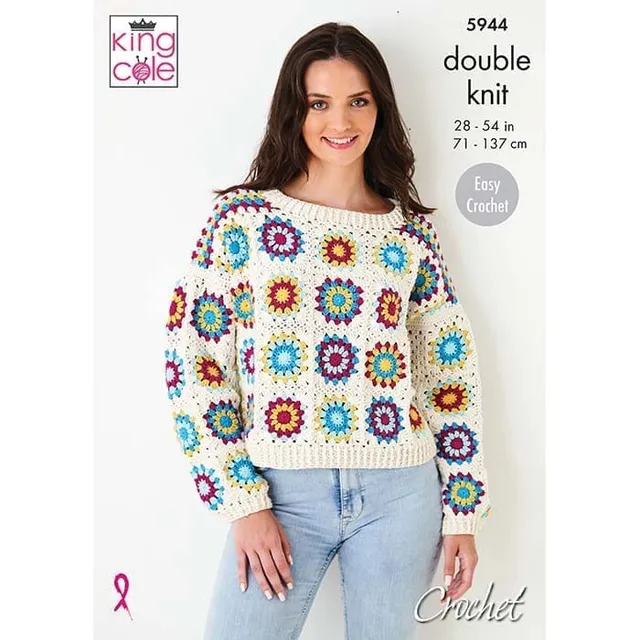 king-cole-patterns-5944-h-kelanleitung-granny-square-cottonsoft image 1