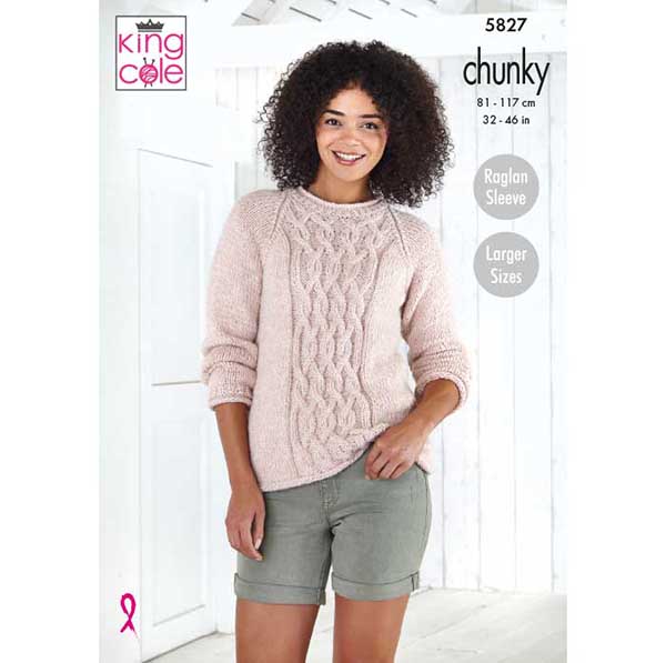 king-cole-5827-strickanleitung-pullover-cardigan-chunky image 1