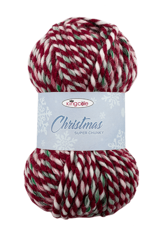 king-cole-christmas-super-chunky-garn-rot-gr-n-weihnachtsmix image 1