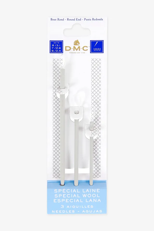 dmc-wollnadeln-3er-set-kunststoff-transparent-mit-perlon-hr image 1