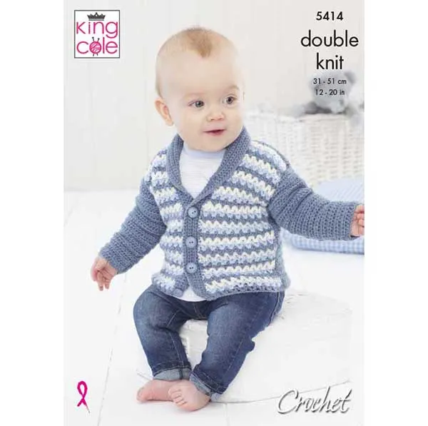 king-cole-5414-h-kelanleitung-jacke-m-tze-decke-baby-dk image 1