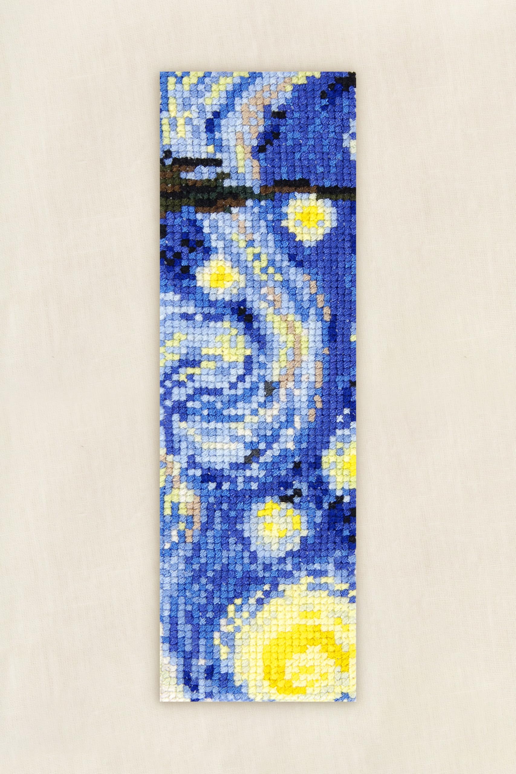 dmc-sternennacht-van-gogh-kreuzstich-lesezeichen-aida image 2