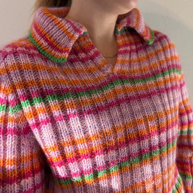 hobbii-easy-wide-rib-polo-sweater-strickanleitung image 1