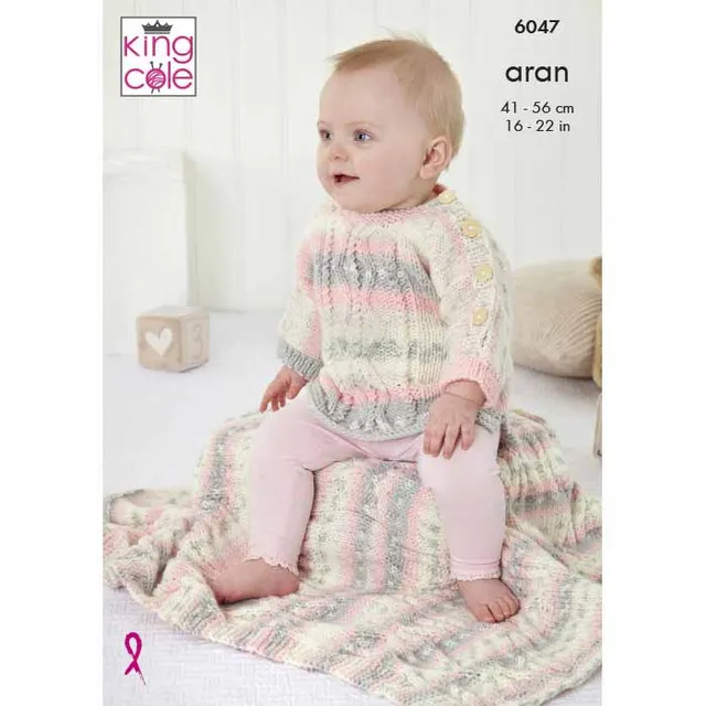 king-cole-6047-strickanleitung-top-cosy-love-aran image 1
