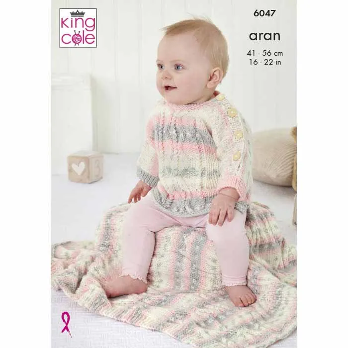 king-cole-6047-strickanleitung-top-cosy-love-aran image 1