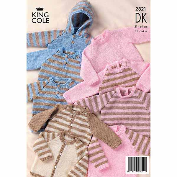 king-cole-2821-strickanleitung-raglan-pullover-jacken-dk image 2