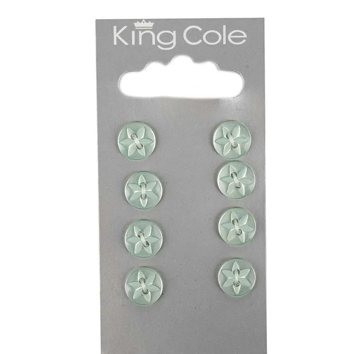 king-cole-haberdashery-flower-kn-pfe-gr-n-klein image 1