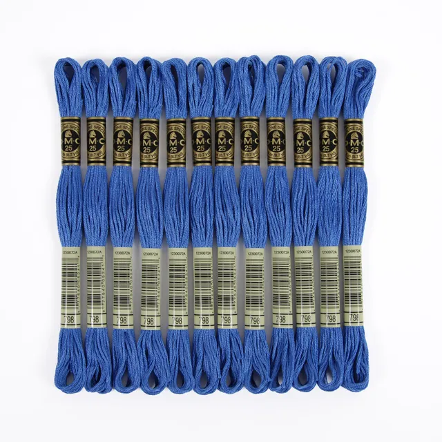 dmc-mouline-special-117mc-0798-sticktwist-blau-8-m-baumwolle image 1