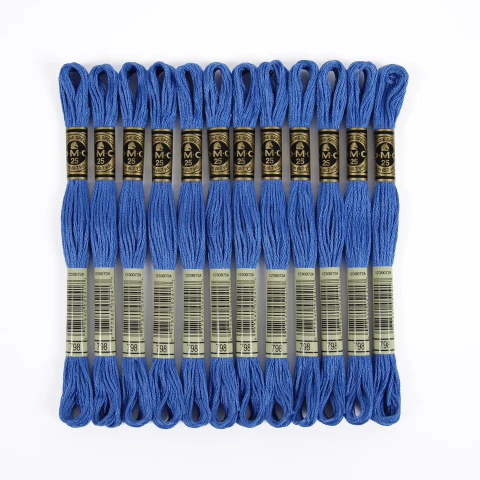 dmc-mouline-special-117mc-0798-sticktwist-blau-8-m-baumwolle image 1