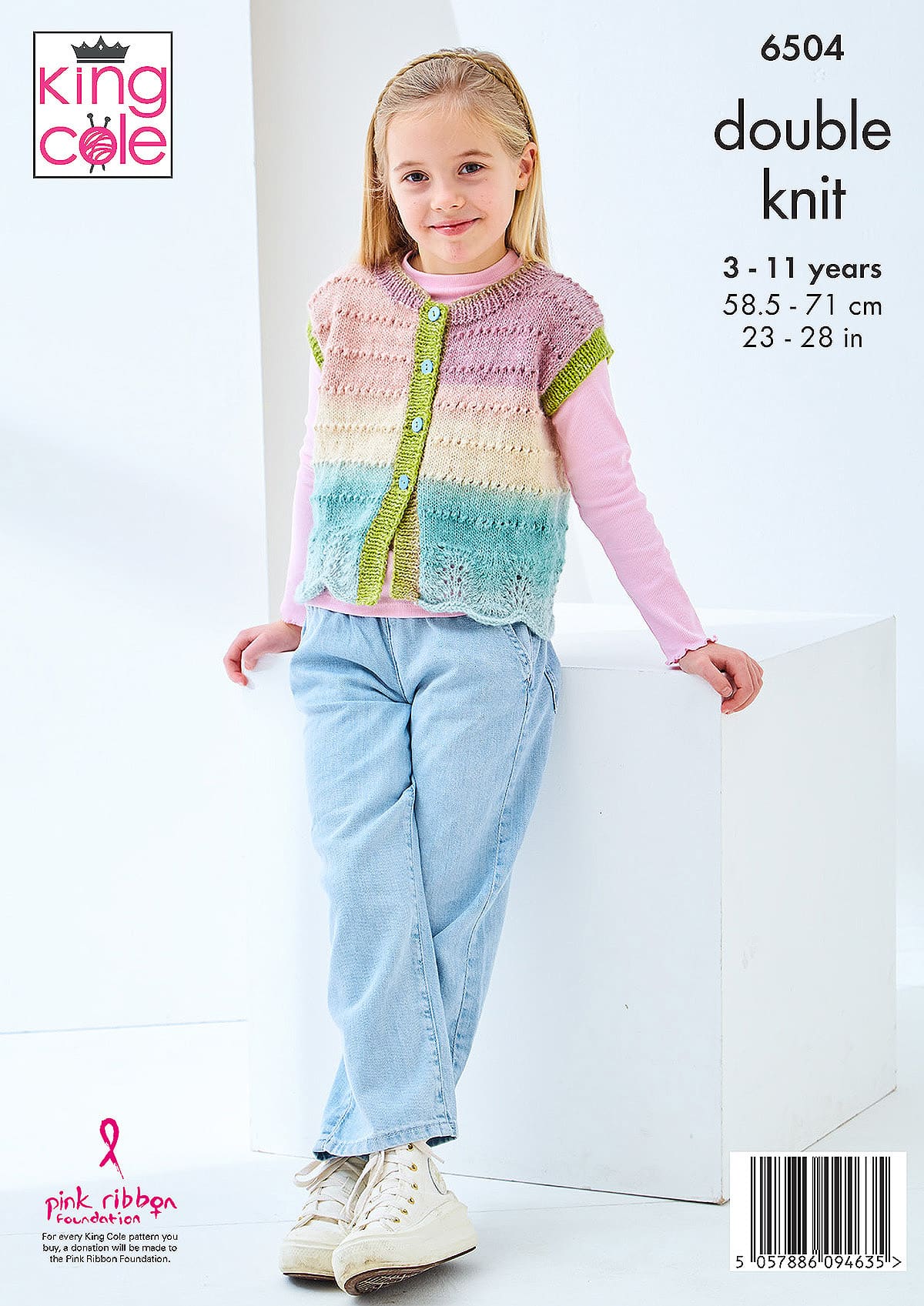 king-cole-patterns-6504-strickanleitung-cardigan-weste-curiosity-dk image 2