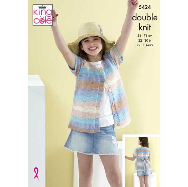 king-cole-5424-cardigan-strickanleitung-beaches-dk image 1