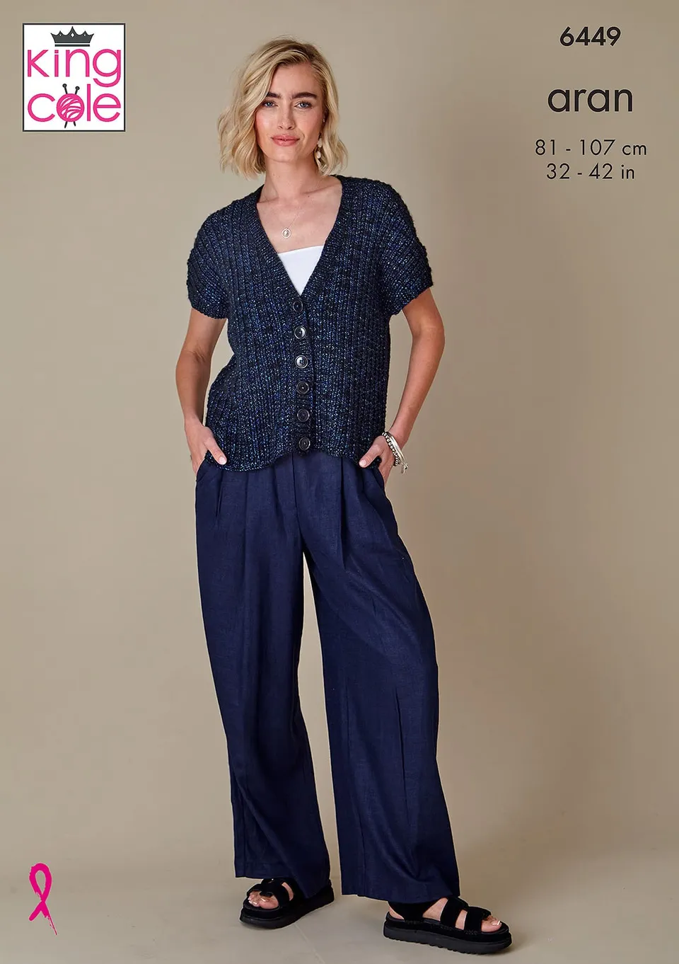 king-cole-6449-strickanleitung-tunika-cardigan-firefly-aran image 1