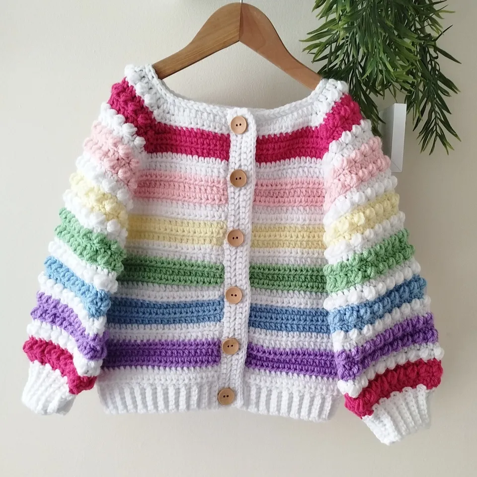 hobbii-spring-berry-h-kelanleitung-kinder-cardigan image 1