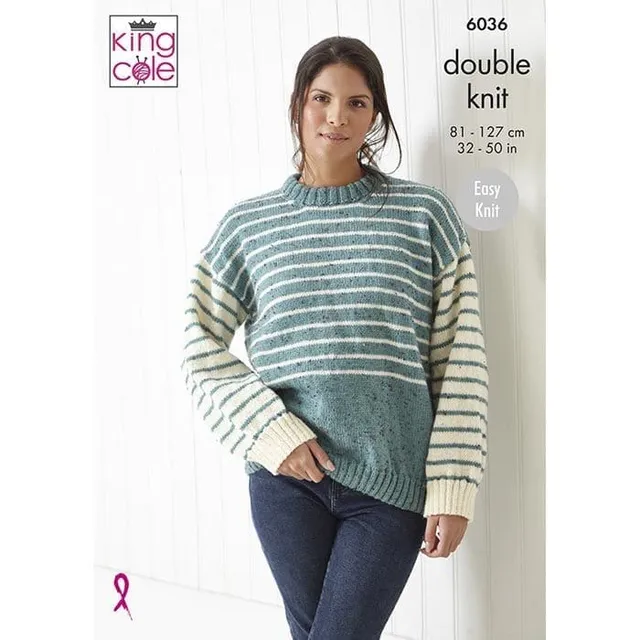 king-cole-patterns-6036-strickanleitung-pullover-merino-dk image 1