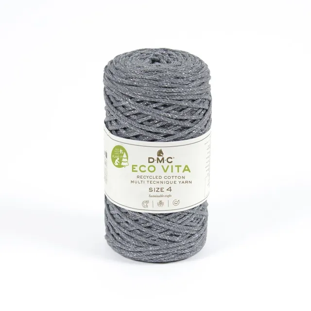 dmc-eco-vita-metallic-recycling-garn-250g-200m-makramee image 1
