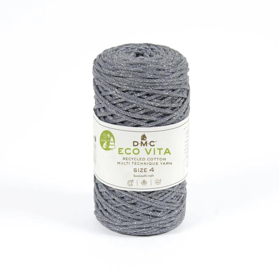 dmc-eco-vita-metallic-recycling-garn-250g-200m-makramee image 1