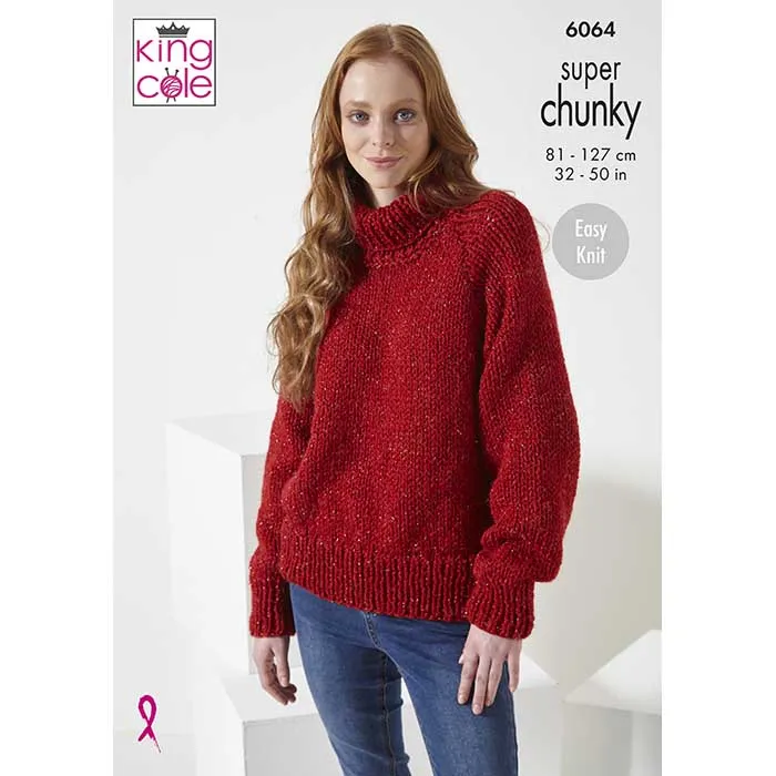 king-cole-6064-pullover-strickanleitung-celestial-super-chunky image 1