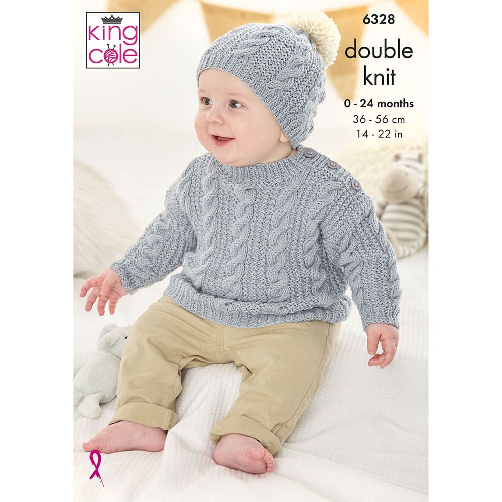 king-cole-6328-pullover-top-m-tze-comfort-baby-dk image 1