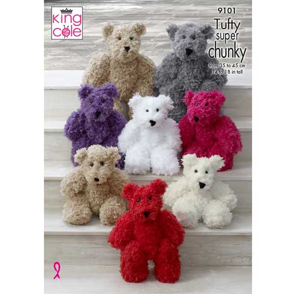 king-cole-patterns-9101-teddy-strickanleitung-tufty image 1