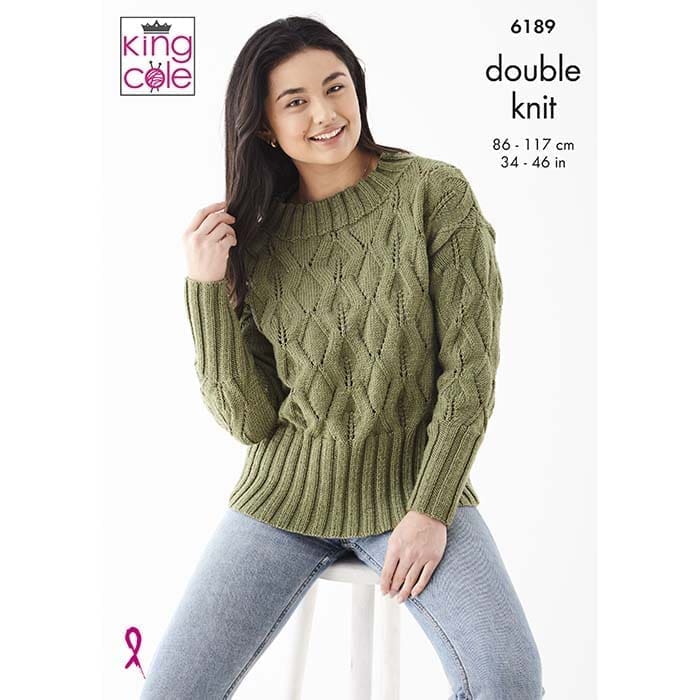 king-cole-patterns-6189-damenpullover-strickanleitung-cherished-dk image 1