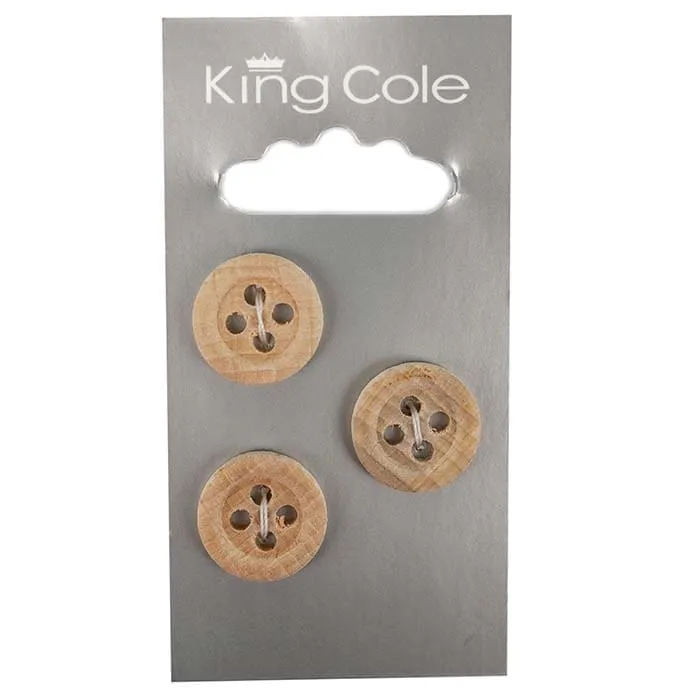 king-cole-holzkn-pfe-rund-mittel-ger-ndert image 1