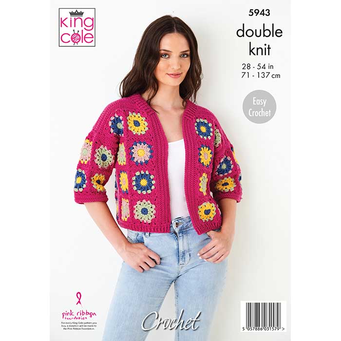 king-cole-patterns-5943-h-kelanleitung-cardigan-merino-granny image 2