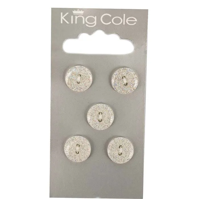 king-cole-haberdashery-glitzerkn-pfe-rund-klein image 1