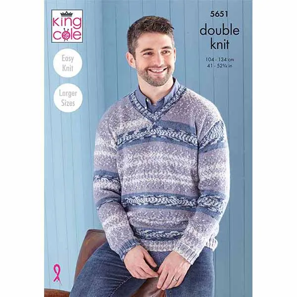king-cole-5651-fjord-dk-strickanleitung-pullover-top image 1