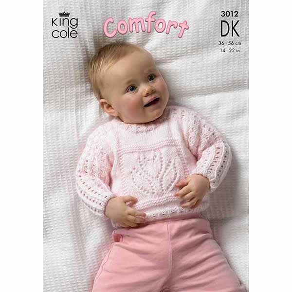 king-cole-patterns-3012-strickanleitung-pullover-decke-comfort image 1