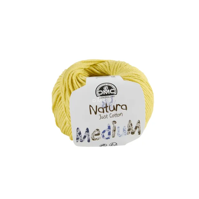 dmc-natura-just-cotton-garn-50g-gelb-baumwolle image 1