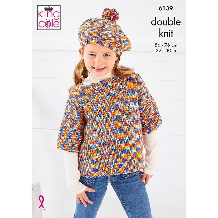 king-cole-patterns-6139-strickanleitung-pullunder-cardigan-barett-jitterbug image 2