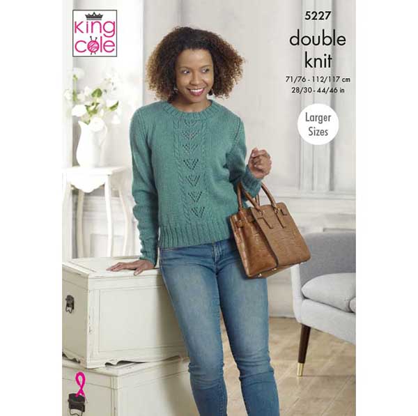 king-cole-patterns-5227-strickanleitung-pullover-slipover-majestic image 1