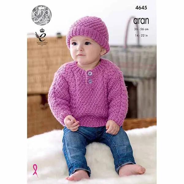 king-cole-4645-strickanleitung-set-comfort-aran-baby image 1