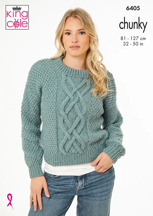 king-cole-6405-pullover-strickanleitung-big-value-chunky image 1